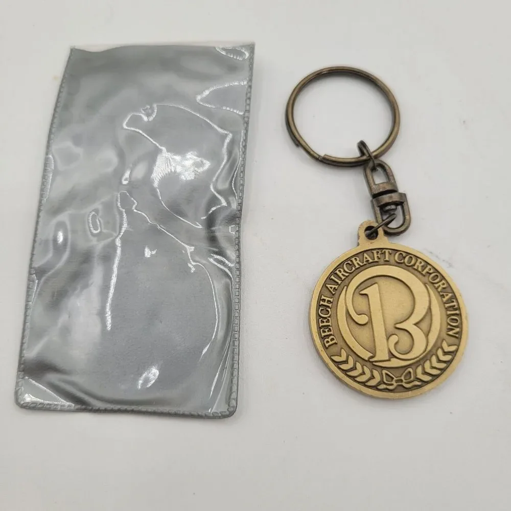 Vtg Pendant‎ Keychain: 1994 Beech Aircraft Beechcraft King Air 30th Anniversary